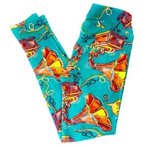 LuLaRoe Gramophone Print Leggings